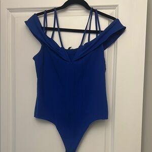 Express Blue Bodysuit with Strappy Back